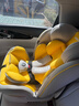Heekin德国 儿童安全座椅汽车用0-4-12岁婴儿宝宝360度旋转ISOFIX硬接口 时尚黄(ISOFIX+360度旋转) 实拍图