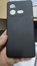 毕亚兹适用vivoiqooneo8手机壳neo8pro保护套全包超轻薄防摔植绒散热液态磨砂软壳简约男女款JK325黑 实拍图