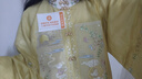 重回汉唐溶溶月竖领对襟袄马面裙套装原创明制汉服女款秋冬款 浅黄色竖领对襟袄/预售 付款45天 S 实拍图