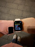Apple/苹果 Watch Series 10 智能手表GPS款46毫米玫瑰金色铝金属表壳淡桃粉色运动型表带S/M MX293CH/B 实拍图