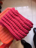 百搭韩版针织毛线红色围巾女2024圣诞冬季高级感新年礼物情侣围脖 针织围巾-酒红色-1个装-保暖 1 实拍图