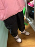 江博士（DR·KONG）江博士冬季男女儿童加绒保暖魔术贴学步鞋 1-3岁宝宝儿童鞋 米/粉/棕 （加绒内里） 28 脚长约16.9-17.4 实拍图