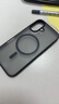 绿联适用iPhone16手机壳 苹果16磁吸壳 MagSafe保护套 无线充电 防摔抗指纹防磨防震超薄 磨砂黑色 实拍图