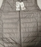 雪中飞秋冬新款男式轻薄羽绒服马甲基础男士短款羽绒秋马甲 朱墨灰|8C83 M 170/92A 实拍图