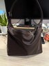 裘真新年礼物【明星推荐】经典hobo包植鞣牛皮腋下通勤休闲饺子女包 咖啡色-大号 小包/大包 实拍图
