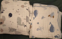 十月结晶婴儿浴巾包边纱布大毛巾宝宝洗澡浴巾110*110【2条】海洋+森林 实拍图