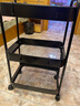 甄严选推车置物架落地多层收纳架宿舍移动零食架厨房架子铁艺带轮储物架 【加厚碳钢】三层黑色送滑轮 实拍图