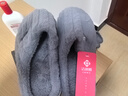 洁丽雅棉拖鞋男士秋冬季厚底保暖家居室内情侣毛绒拖鞋男冬天居家棉鞋女 灰色 42-43 【适合41-42码】 实拍图