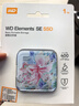 西部数据（WD）移动固态硬盘（PSSD）Elements SE新元素SSD 便携迷你 个性企业定制 手机直连笔记本电脑外接 繁华似锦 1TB 实拍图