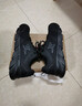 特步男鞋跑步鞋新款冬季厚底旅游透气轻便皮网面休闲运动鞋慢跑鞋子男 黑色 42 实拍图