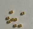 吾皇老金黄金小金珠足金999古法DIY配件手串散珠金珠子转运珠送礼 约0.12g 实拍图