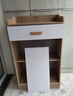 灏森梦 餐边柜现代简约储物柜家用碗柜靠墙茶水柜厨房边柜置物柜子 【两门一抽】田园橡木60CM 实拍图