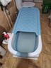 奔麦【送货上门】泡澡桶折叠浴桶洗澡桶成人浴盆婴儿童家用洗澡神器 实时感温1.5米+加盖+升级坐靠垫 实拍图
