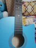 吉之琳单板41寸初学者吉他学生38寸新手练习男女生入门琴民谣木吉他乐器 40寸【单板】天蓝色 包教会+买即送全套配件 实拍图