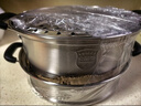 九阳（Joyoung）蒸锅不锈钢蒸锅家用炖汤蒸馒头包子鱼三层大容量汤锅28cm 实拍图