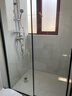 九牧（JOMOO）【定制】浴室玻璃隔断一字卫生间厕所干湿分离移门淋浴房浴屏E19 雅黑光玻 【阻尼缓冲】1.2-1.29（高1.9m） 实拍图