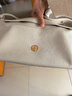 BAGTREE【明星同款】包包树奶盒包植鞣皮单肩斜挎腋下通勤Hobo枕头女士包 皎月白-中号【磁吸拉链款】 高级小众圣诞节礼物女 实拍图
