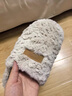 朴西朵朵绒棉拖鞋女士毛拖鞋秋冬保暖防滑厚底居家情侣 全麦棕 35-36 实拍图