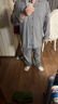 京舒棉京东自有品牌棉·嘟嘟棉新款磨毛男长袖睡衣家居服 灰色 2XL 实拍图