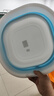 洁丽雅旅行折叠盆洗脸盆出差家用宿舍洗脸盆便携式旅游水盆北欧蓝-大号 实拍图