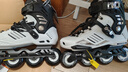 乐秀（ROADSHOW）RX5轮滑鞋成人大学生旱冰滑冰鞋初学者男女平花鞋专业夜光溜冰鞋 8轮全闪白银套装 42 实拍图