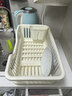 京东京造 碗盘置物架厨房果蔬沥水篮碗筷收纳盒筷子筒厨房烹饪器具白色 实拍图