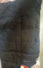 雪中飞秋冬新款时尚休闲舒适廓形男士“H”版型印花立领连帽羽绒服男 黑色|8056 2XL /185/104A 实拍图