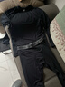 京东京造远红外发热运动保暖功能内衣套装男秋冬吸汗速干 黑色 L 实拍图