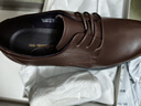 红蜻蜓真皮男鞋秋冬舒适商务休闲皮鞋高级正装德比鞋婚鞋WTA7376棕色40 实拍图