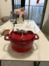 珐宝（staub）厨房好物法国进口珐琅铸铁锅樱桃红22cm双耳煲汤锅 40509-825 实拍图