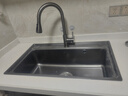 欧琳（OULIN）厨房水槽大单槽台下盆洗菜盆三孔系列一体盆纳米sus304不锈钢616H 实拍图