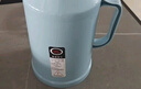 新款马卡龙热水瓶车载暖壶小型保温瓶客厅家用宿舍带盖暖水瓶茶瓶 蓝色 1.6L 实拍图
