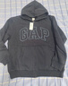盖璞（GAP）男女装春款LOGO仿羊羔绒宽松连帽衫卫衣美版789781 海军蓝 M 美码  L亚洲码180/96A 实拍图