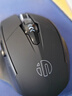 英菲克（INPHIC）M1二代无线蓝牙鼠标可充电办公轻音电量显示便携人体工学三模适用苹果惠普华为笔记本电脑ipad通用 【蓝牙三模+右手选这个+侧翼指托+磨砂】炭素黑 实拍图