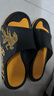 回力运动拖鞋男浴室内户外不易滑厚底凉拖鞋HL39391黑黄色41-42码 实拍图