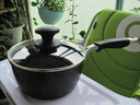 九阳（Joyoung）奶锅麦饭石色不粘锅家用汤锅辅食锅雪平锅泡面炉灶通用18cm赠蒸格 实拍图