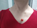 《禧欢》天然南红玛瑙单珠吊坠女红色母亲节礼物送妈妈项链路路通 禧欢 南红单珠赠银链（含鉴定证书） 实拍图