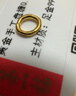 第一福古法金投资黄金盘缠足金999手工金古法锤纹金圈隔片摆件配件 5颗6mm约0.92g 实拍图
