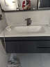 恋派浴室柜 陶瓷一体盆卫生间洗脸盆柜组合悬挂式洗漱台智能洗手盆柜 智能镜柜】珠光灰+陶瓷盆 100cm 实拍图