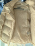 坦博尔羽绒服女短款时尚潮流可脱卸帽百搭保暖外套550388T 云川白 155  实拍图