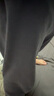 罗蒙儿童裤子男童女童2026秋款休闲校园服直筒裤 黑色松紧长裤 110 实拍图