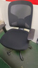 得力（deli）4900S 人体工学靠背办公椅/电脑椅/职员椅 可升降转椅舒棉坐垫 黑 实拍图