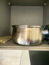 苏泊尔（SUPOR）304不锈钢奶锅0涂层安全健康婴儿辅食锅不粘锅家用一人食汤锅煮粥 304不锈钢奶锅【带蒸格】 16cm 实拍图