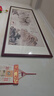 良品大师山水画办公室挂画中式客厅装饰画万里长城靠山图茶室字画风景壁画 流水生财A1 85*230cm宣纸锦绫+有机玻璃+红褐色实木框（大气款） 实拍图