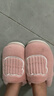 京东京造家居包脚棉拖鞋轻简毛绒保暖包跟棉拖鞋女款 花簇粉40-41 JZ-3222 实拍图