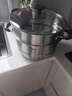 爱仕达（ASD）蒸锅双层不锈钢蒸锅 家用炖蒸煮一体汤锅 28CM大容量蒸笼QVL1528 实拍图