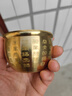上善若水纯铜百福铜缸全聚宝盆摆件马年吉祥铜器纯铜聚财缸摆件全黄铜米缸 一缸金【百福款】150g 实拍图