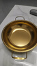 【韩剧同款】加厚不锈钢干锅海鲜锅火锅金色平底浅锅双耳锅泡面锅 豪华升级款24cm【金色】双柄汤锅 实拍图