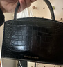 CHARLES&KEITH鳄鱼纹凯莉包手提斜挎婚包包女包生日礼物新年礼物CK2-50270880-1 Black黑色 S 实拍图