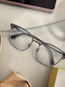 蔡司（ZEISS）镜片近视眼镜框男半框防蓝光辐射可配带散光度数眼睛女钛合金镜架 升级钛材 冰川灰银 配colorein镜片1.56防蓝光 0-600度 实拍图